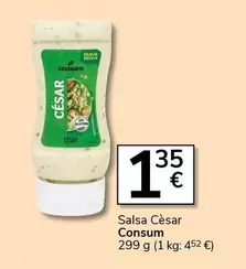 Oferta de Consum - Salsa Cèsar por 1,35€ en Supermercados Charter