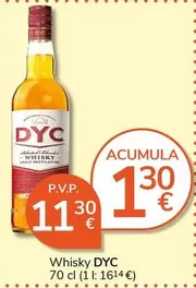 Oferta de Dyc - Whisky por 11,3€ en Supermercados Charter