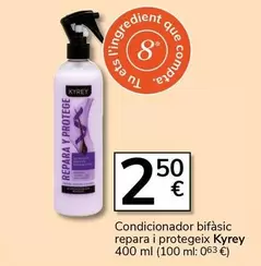 Oferta de Kyrey - Condicionador Bifàsic Repara I Protegeix por 2,5€ en Supermercados Charter