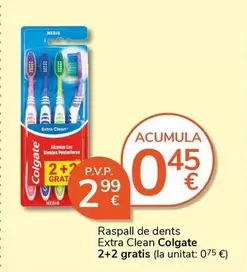 Oferta de Colgate - Raspall De Dents Extra Clean por 2,99€ en Supermercados Charter