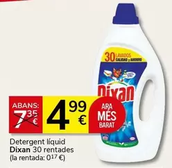 Oferta de Dixan - Detergent Líquid 30 Rentades por 4,99€ en Supermercados Charter