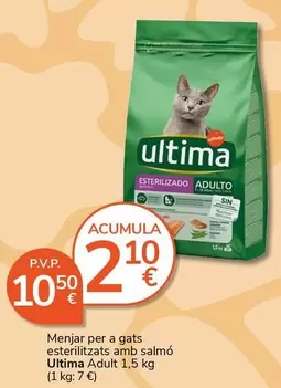 Oferta de Affinity - Menjar Per A Gats Esterilitzats Amb Salmo Última por 10,5€ en Supermercados Charter