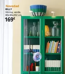 Oferta de Billy - Vitrina, Verde por 169€ en IKEA