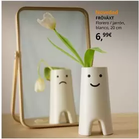 Oferta de Fröväxt - Florero / Jarrón, Blanco por 6,99€ en IKEA
