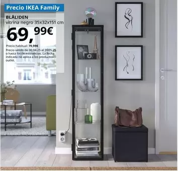 Oferta de Blåliden - Vitrina, Negro por 69,99€ en IKEA