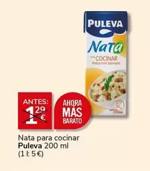 Oferta de Puleva - Nata Para Cocinar por 1€ en Supermercados Charter