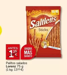 Oferta de Lorenz - Palitos Salados por 1€ en Supermercados Charter
