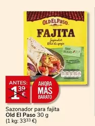 Oferta de Old El Paso - Sazonador Para Fajita por 1€ en Supermercados Charter
