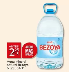 Oferta de Bezoya - Agua Mineral Natural por 2€ en Supermercados Charter