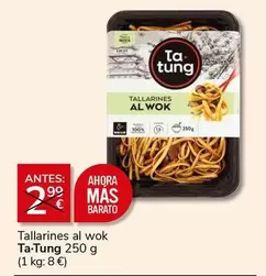 Oferta de Ta Tung - Tallarines Al Wok por 2€ en Supermercados Charter
