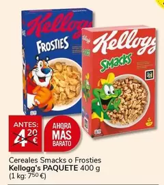 Oferta de Kellogg's - Cereales Smacks O Frosties en Supermercados Charter