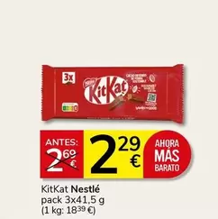 Oferta de Nestlé - Kitkat por 2,29€ en Supermercados Charter
