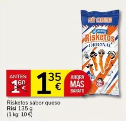 Oferta de Risi - Risketos Sabor Queso por 1,35€ en Supermercados Charter
