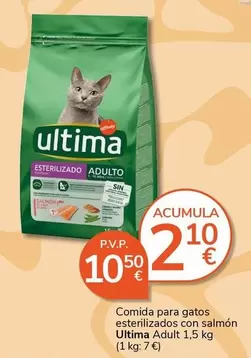 Oferta de Affinity - Comida Para Gatos Esterilizados Con Salmon Ultima por 10,5€ en Supermercados Charter