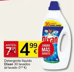 Oferta de Dixan - Detergente Liquido 30 Lavados por 4,99€ en Supermercados Charter