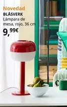 Oferta de Blåsverk - Lámpara De Mesa, Rojo por 9,99€ en IKEA