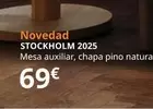 Oferta de Stockholm - 2025 Mesa Auxiliar, Chapa Pino Natural por 69€ en IKEA
