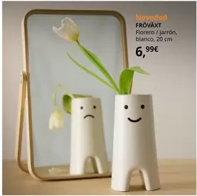 Oferta de Fröväxt - Florero / Jarrón, Blanco por 6,99€ en IKEA