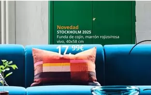 Oferta de Stockholm - 2025 Funda De Cojín, Marrón Rojizo/rosa Vivo por 17,99€ en IKEA
