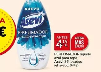 Oferta de Asevi - Perfumador Líquido Azul Para Ropa en Supermercados Charter