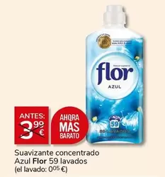 Oferta de Flor - Suavizante Concentrado Azul 59 Lavados en Supermercados Charter