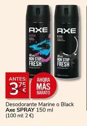 Oferta de Axe - Desodorante Marine O Black en Supermercados Charter