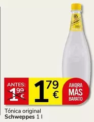 Oferta de Schweppes - Tonica Original por 1,79€ en Supermercados Charter