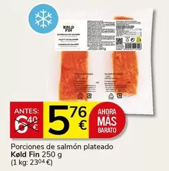 Oferta de Kold Fin - Porciones De Salmon Plateado por 5,76€ en Supermercados Charter