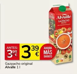 Oferta de Alvalle - Gazpacho Original por 3,39€ en Supermercados Charter