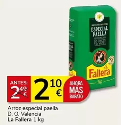 Oferta de La Fallera - Arroz Especial Paella D. O. Valencia por 2,1€ en Supermercados Charter