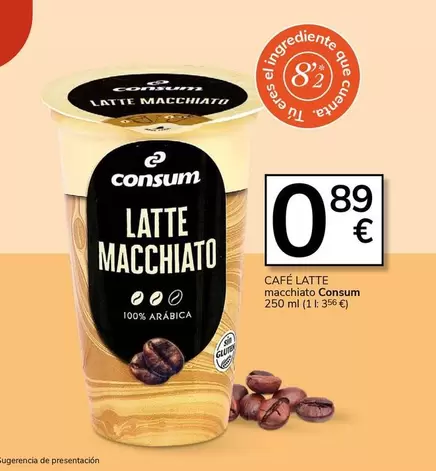 Oferta de Consum - Cafe Latte Macchiato por 0,89€ en Supermercados Charter
