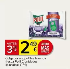 Oferta de Polil - Colgador Antipolillas Lavanda Fresca por 2,49€ en Supermercados Charter