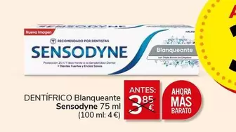 Oferta de Sensodyne - Dentífrico Blanqueante en Supermercados Charter