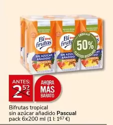 Oferta de Pascual - Bifrutas  Sin Azucar Añadido por 2€ en Supermercados Charter
