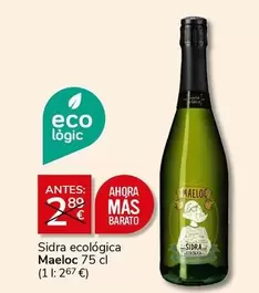 Oferta de Maeloc - Sidra Ecologica en Supermercados Charter