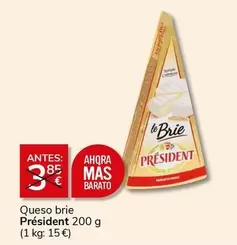 Oferta de Président - Queso Brie por 3€ en Supermercados Charter