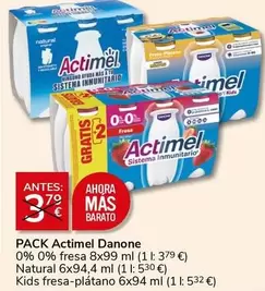 Oferta de Danone - Actimel en Supermercados Charter