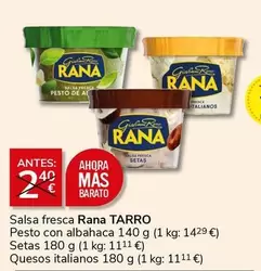 Oferta de Rana - Salsa Fresca en Supermercados Charter