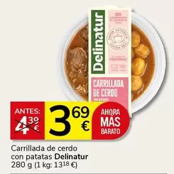 Oferta de Delinatur - Carrillada De Cerdo Con Patatas por 3,69€ en Supermercados Charter