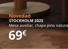 Oferta de Stockholm - 2025 Mesa Auxiliar, Chapa Pino Natural por 69€ en IKEA