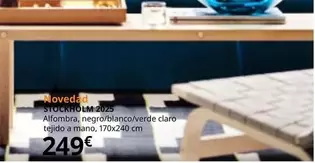 Oferta de Stockholm - 2025 Alfombra, Negro/blanco/verde Claro Tejido A Mano por 249€ en IKEA