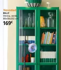 Oferta de Billy - Vitrina, Verde por 169€ en IKEA