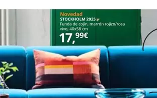 Oferta de Stockholm - 2025 Funda De Cojín, Marrón Rojizo/rosa Vivo por 17,99€ en IKEA