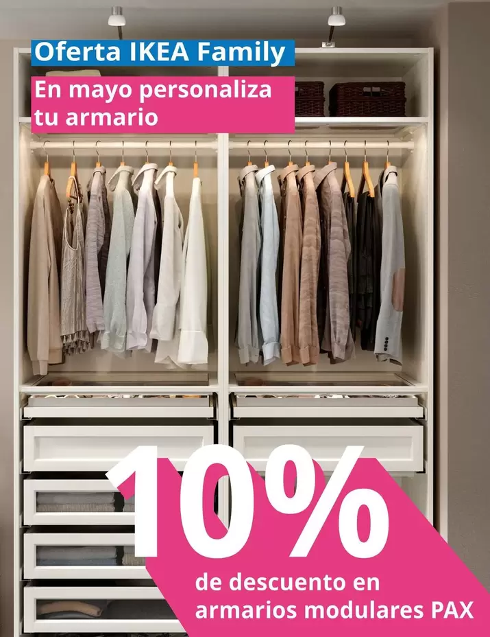 Oferta de PAX 10% Dto en IKEA