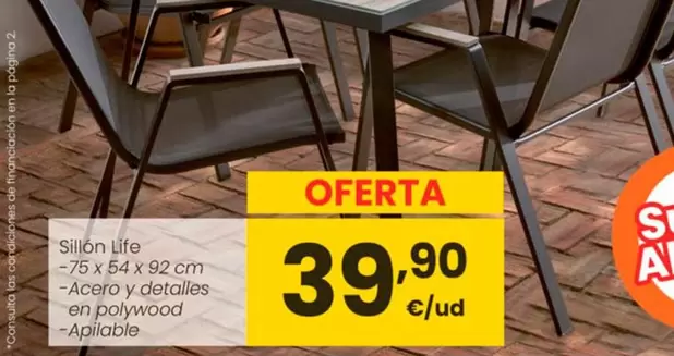 Oferta de Sillon Life por 39,9€ en Eroski
