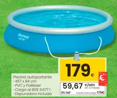 Oferta de Bestway - Piscina Autoportante por 179€ en Eroski