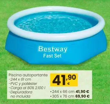 Oferta de Bestway - Piscina Autoportante por 41,9€ en Eroski