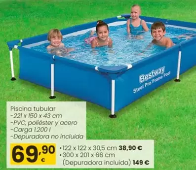 Oferta de Bestway - Piscina Tubular por 69,9€ en Eroski