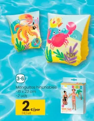 Oferta de Manguitos Hinchables por 2€ en Eroski