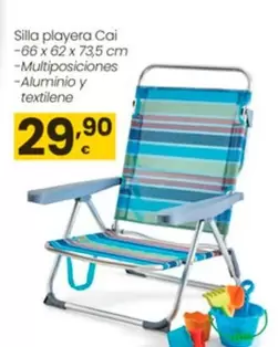 Oferta de Silla Playera Cai por 29,9€ en Eroski